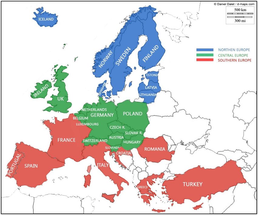 European Consumption alcool Map